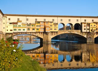 Cercles muraux Ponte Vecchio Ponte Vecchio à Florence, Italie.