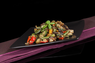 Delicious grilled vegetable mix.