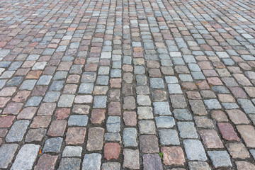 Pavement of granite