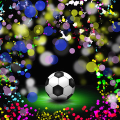 Fototapeta premium abstract colorful football background illustration