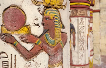 Foto op Plexiglas Egyptian wall paintings © Nomad_Soul