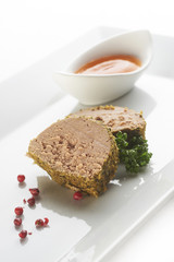 Chicken paste with pumpkin seeds
