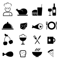 Restaurant and food icons