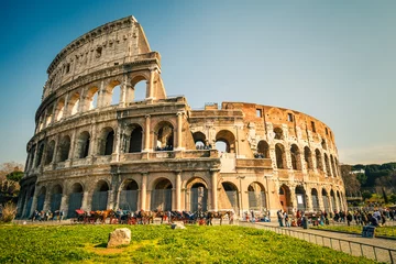 Fotobehang Colosseum in Rome © sborisov
