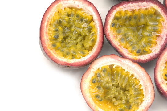 Border of Halved Passion Fruit
