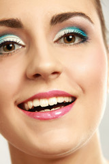 Fototapeta premium Beautiful woman portrait. close up