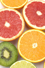 different citruses background