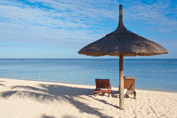 vacances à la plage, île Maurice