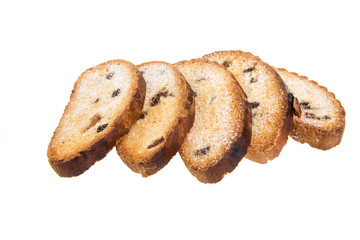 cookies on white background