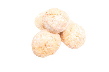 sweet cookies isolated on a white background
