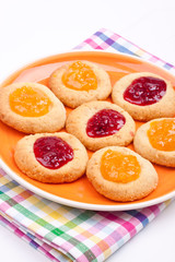 homemade cookies with marmalade
