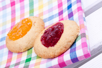 homemade cookies with marmalade