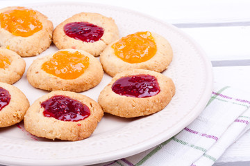 homemade cookies with marmalade