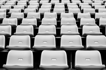 Black and White Stadium seating