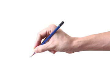 a pencil in a hand