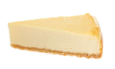 Cheesecake isolated on white background
