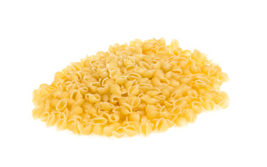 Heap of raw pasta (conchiglie)