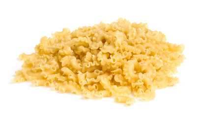 italian pasta (macaroni) isolated on white background
