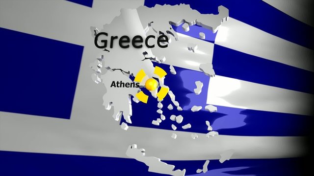 Crisis location map series, Greece.