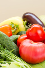 Assortment of fresh vegetables