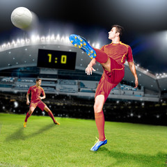 Naklejka premium soccer time
