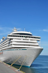 Cruise tourist ship in Black sea, Odessa, Ukraine