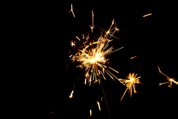 Brennende Wunderkerze