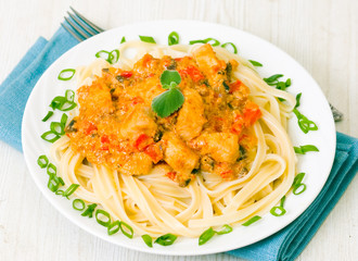 chicken breast with pasta