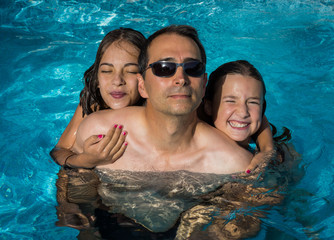 baignade en famille
