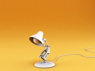 office lamp isolated in studio background