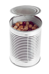 a canned of assorted beans