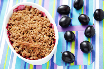 baked plums