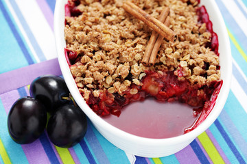 baked plums