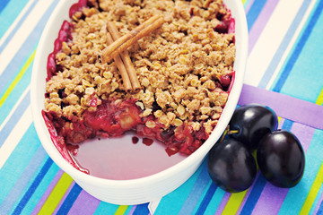 baked plums