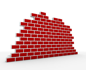 3D Brick Wall