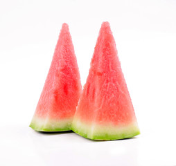 watermelon slices isolated on white background