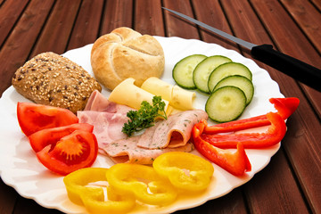 Frühstück, Teller, Gesunde Ernährung, Frühstücksteller,