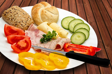 Frühstück, Teller, Gesunde Ernährung, Frühstücksteller,