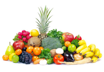 Naklejka na ściany i meble owoce i warzywa