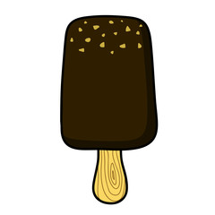 Ice cream Hand writing cartoon.