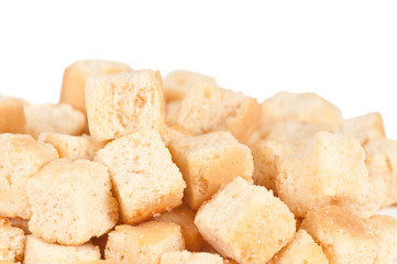 Macro shot of crouton