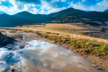 view of pyrenees fields