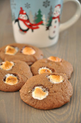 Chocolate Marshmallow Cookies