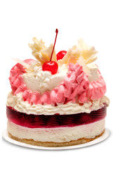 Cake isolated on white background