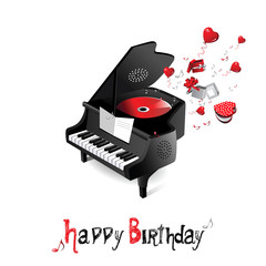 Happy Birthday piano