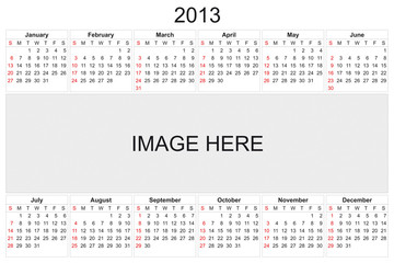 Calendar 2013