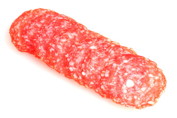 tasty sausage, isolated on white