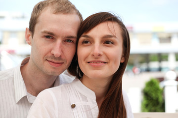 Portrait of young couple