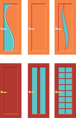 Set Of Doors For Rooms