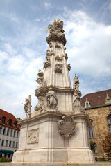 Fototapeta na wymiar Holy Trinity Column (Szentháromság Szobor) w Budapeszcie, Węgry